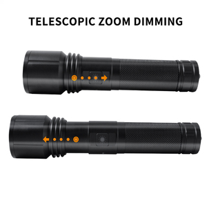 Cao Powered <span class=keywords><strong>lumens</strong></span> siêu sáng ngọn đuốc chiến thuật ánh sáng cuộc sống lâu dài có thể sạc lại LED đèn pin cho nhà ngoài trời - Product Image 4