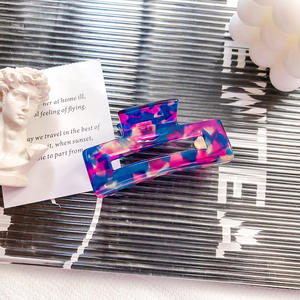 Accessori per capelli in acetato di moda clip per capelli all'ingrosso semplice medio elegante donna clip per afferrare la testa clip per squalo coda di cavallo - Product Image 4