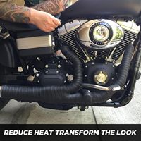 Rollo de Cinta de Protección Térmica para Escape de Motocicleta, de Fibra de Vidrio, de 2 Pulgadas x 50 Pies, con Amarres de Acero Inoxidable