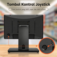 Monitor de Pantalla Táctil de 15 Pulgadas FHD IPS, Monitor Capacitivo con Pantalla Táctil para Sistema POS, Comercio Minorista, Restaurante, Quiosco, OEM