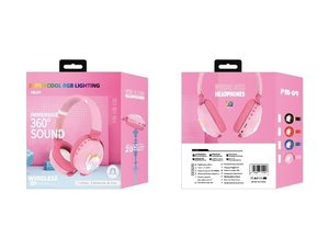 Auriculares <span class=keywords><strong>JKK</strong></span> PM-09 con Diseño Propio, Color de Moda, Regalo, Auriculares LED Coloridos y Bonitos, Auriculares Inalámbricos - Product Image 6