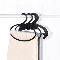 Custom Round Transparent Scarf Hanger Simple Multifunctional Towel Shawl Display Hanger Plastic Hijab Hanger
