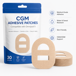 Patch adhésif extra fort Recoo pour <span class=keywords><strong>capteur</strong></span> <span class=keywords><strong>de</strong></span> surveillance continue du glucose, 14 jours, imperméable, respirant, bande adhésive, CE - Product Image 5