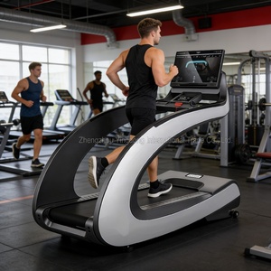 <span class=keywords><strong>Caminadora</strong></span> Eléctrica Comercial <span class=keywords><strong>con</strong></span> Estructura de Acero, Panel de Control Táctil, Inclinación Automática, Diseño Ergonómico en Arco, Multifunción, 2200x960x1900MM - Product Image 3