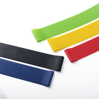 Juego de 5 bandas elásticas de ejercicio TPE bandas elásticas de bucle resistentes 10-50LB ecológicas para fisioterapia y entrenamiento