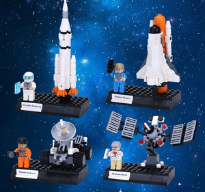 DIY series Aérospatiale-système <span class=keywords><strong>space</strong></span> shuttle Legos plastic assembling building blocks toy - Product Image 4