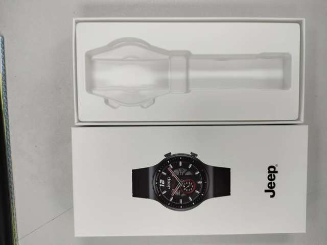 Custom Black Red Luxury Display Watch Box Hot Selling Rectangular UV Coating Embossing with EVA Foam Insert Matt Lamination