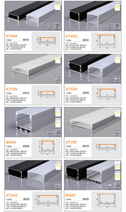 Luce all'ingrosso del guardaroba 10x10mm profilo in alluminio LED striscia luce del canale dell'armadio della cucina armadio luce lineare montata - Product Image 4