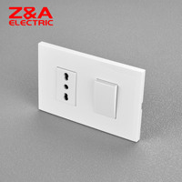 Interrupteur et prise encastrés série AB certifiés CE, fabriqués en usine OEM/ODM au Mexique et en Italie - Interrupteur domestique ZA Electric