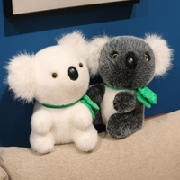 Peluche Koala Super Douce et Longue en Polyester, Jouet Animal de Zoo Réaliste pour Décoration d'Intérieur