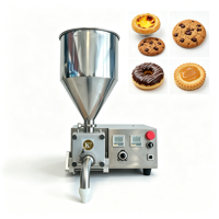 Mesin Pengisi Krim Stainless Steel Nozzle Tunggal Komersial untuk Egg Tart, Kue Kering, Donat, Karamel, Selai, Cokelat, dan Produk Bakery