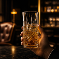 Verre à whisky vintage en cristal de 10oz, 12oz, 15oz avec motif gravé Scandinavia pour bars et restaurants - Vente en gros