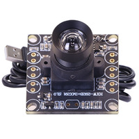 Módulo de Cámara Industrial 1080P CMOS 1/2.7 32mm FHD UVC con Visión Nocturna de Luz Negra, LED IR de 850nm, Montaje M12, USB, Sin Controladores, 0.01-8m