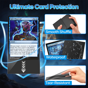 ब्लैक कार्ड आस्तीन डेक कार्ड के लिए मैट कार्ड आस्तीन के लिए मैट कार्ड आस्तीन और खेल कार्ड के लिए फिट - Product Image 5
