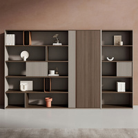 Armoire de classement écologique de qualité E0, meuble de rangement pour données, étagère de rangement, armoire de rangement de fonds, armoire d'archives de bureau moderne en bois