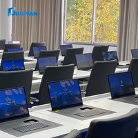 Moniteur LCD escamotable de 17,3 pouces pour table de salle de conférence, élévateur électrique pour écran LCD escamotable