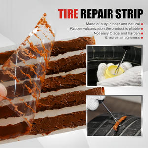 Kit de réparation de pneus de qualité supérieure, ensemble de 10 pièces pour voitures, motos, pneus sans chambre à air, outil de réparation d'urgence avec cordons de scellement et alésoir - Product Image 3