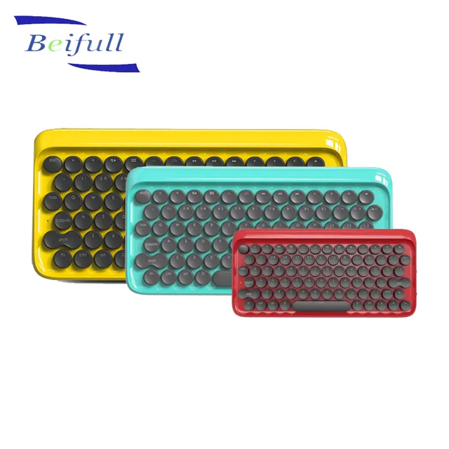 Retro Style 78 Keys Wireless Mechanical Keyboard with Adjustable Led Light for Free Shipping