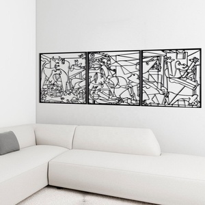 Decoración de Pared de <span class=keywords><strong>Metal</strong></span> <span class=keywords><strong>Guernica</strong></span> de Picasso, Pintura Original de Pablo Picasso, Artefacto Cúbico, Decoración de Pared de <span class=keywords><strong>Metal</strong></span> 3D Personalizable - Product Image 2