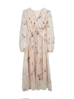 Offre spéciale, robe imprimée pour femmes élégantes avec manches longues, robe longue, robe florale personnalisée à prix compétitif