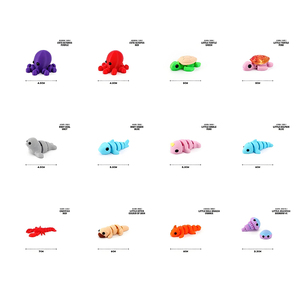 Dễ thương <span class=keywords><strong>Mini</strong></span> động vật Flexi khớp nối 3D in túi vật nuôi mới lạ & gag đồ chơi cho trẻ em vui vẻ thần tài collectables ý tưởng quà tặng - Product Image 5