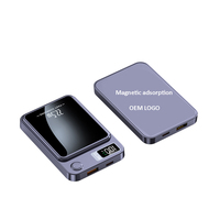 Powerbank haute capacité 10000 Mah avec affichage Led banque d'alimentation magnétique chargeurs portables Usb pour iphone 17 pro max