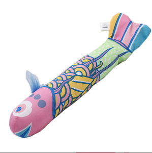 Venta al por mayor, productos para gatos, almohada colorida en forma de pez con hierba gatera estimulante, juguete para peces - Product Image 5