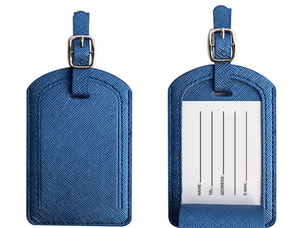 Étiquette de bagage promotionnelle personnalisée avec logo E-myway en cuir PU respirant, durable, imperméable et anti-perte - Product Image 6