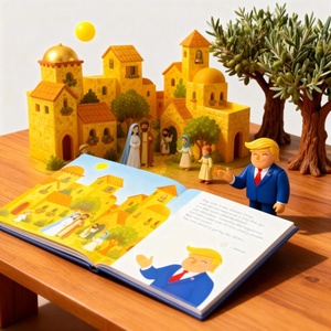 Bible pour enfants facile à lire, <span class=keywords><strong>livre</strong></span> cartonné avec boutons, livres chrétiens de Noël pour enfants - Product Image 5
