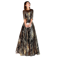 Robe Modeste Brodé Arabe Dubaï pour l'Aïd, Robe de Soirée Musulmane de Luxe, Abaya Kaftan pour Femmes