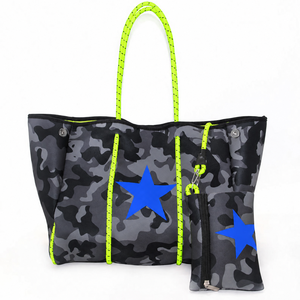 Bolsa de Neopreno Estampada al por Mayor, Bolsos de Mano Grandes y Ligeros para Mujer, Bolsos Transpirables e Impermeables, Bolsa de Playa de Neopreno - Product Image 2