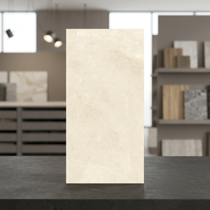 Azulejos de porcelana pulida Ottoman Crema 800x1600mm para suelo y pared, superficie elegante con aspecto de mármol 80x160cm - Product Image 3