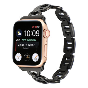 Pulsera de Metal creativa de acero inoxidable para <span class=keywords><strong>Apple</strong></span> <span class=keywords><strong>Watch</strong></span> Band 38 <span class=keywords><strong>40</strong></span> 41 <span class=keywords><strong>Mm</strong></span> para Iwatch Ultra 2 <span class=keywords><strong>Se</strong></span> 9 8 7 6 5 Pulsera de mujer - Product Image 4