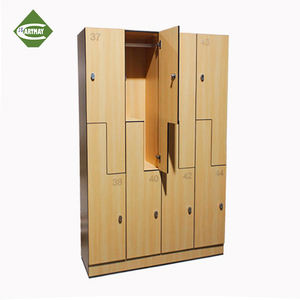 Cartmay en <span class=keywords><strong>bois</strong></span> moderne HPL étanche placard casiers salle de sport vestiaire armoire de rangement armoire - Product Image 1