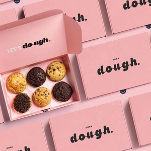 Emballage en papier écologique pour les collations, la boulangerie, les plats à emporter, boîte cadeau pliable de qualité alimentaire, impression de logo OEM - Product Image 1