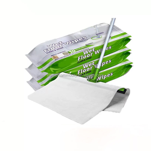 Lingettes humides jetables de luxe écologiques pour sols et cuisines, grand format, avec logo personnalisé - Product Image 1