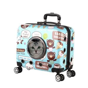 Carrito de transporte portátil para mascotas, nuevo estilo, de plástico acrílico, tipo passeggino, para gatos y cachorros, de fábrica BSCI. - Product Image 2
