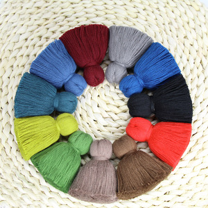 Siêu Béo Phì Tua Rìa Tự Làm Chất Liệu Đảng 100% Bông Dây Tassel Trim Hàng May Mặc Rèm Cửa Trang Sức Trang Trí Nội Thất Tua Ren - Product Image 1