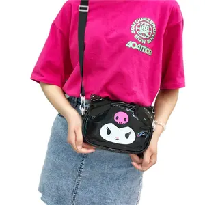 Borsa a tracolla giapponese Kuromi borsa a tracolla casual borsa a tracolla per ragazza carina del fumetto borsa per il trucco Sanrio portamonete per cellulare