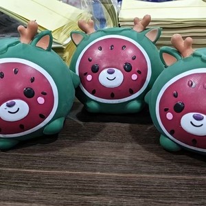 <b>Jumbo</b> Watermelon Deer <b>Squishy</b> Toy TPR Squeeze Stress Relief Fidget Toy - Product Image 1