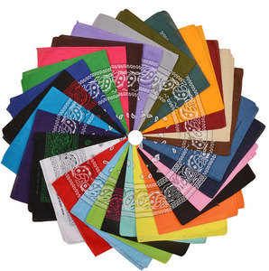 Bandana carré hip-hop punk en coton et polyester multi-usages pour <span class=keywords><strong>homme</strong></span>, accessoire de cheveux, motif fleurs de cajou - Product Image 5