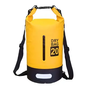 Custom lightweight water sports outdoor ocean pack BI colors roll top PVC Waterproof dry bag