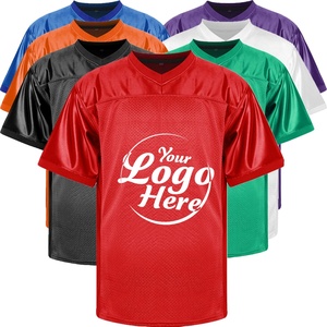 เสื้อฟุตบอลผู้ชายแบบตาข่ายพิมพ์ลายซับลิเมชั่นสีดำ/ขาว สำหรับชุดกีฬา OEM - Product Image 5
