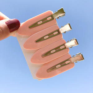 Pinzas de pelo de Metal sin curvas para mujeres y niñas, flequillo lateral sin costuras, pasador sin arrugas, accesorios de maquillaje para la cara, aleación - Product Image 6