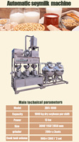 ZMZ-1000X Machine automatique à lait et tofu de soja Nouvelle cuisine de broyage et transformation des aliments de haricots d'occasion pour les industries agricoles Ligne de tofu
