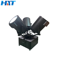 Projecteur led professionnel à trois têtes de lumière, équipement rotatif, chasse, ciel, projecteur d'éclairage, équipement d'extérieur, 7kw