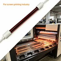 Rubin-Halogen-Infrarot-Wärmelampe 110V 220V 1000W 800mm für Offset-, Flexo-, Tiefdruck-, Siebdruck-, DTF- und Digitaldruck