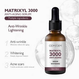 Mascarilla Facial antiarrugas, suero Facial brillante, con etiqueta privada, orgánico, Oem MATRIXYL 3000 + péptido + Ginseng + té polipheno vegano - Product Image 5