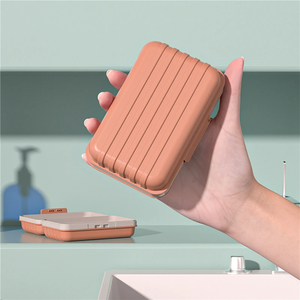 Jabonera portátil con caja de almacenamiento sellada, impermeable, para viaje, hogar, baño, caja de almacenamiento para exteriores, bandeja organizadora para jabón, 1 ud. - Product Image 6