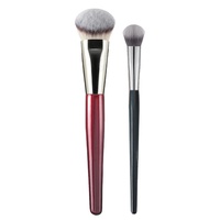 Pinceau correcteur angulaire à densité contrôlée, pinceau de fond de teint premium, pinceau visage multifonctionnel pour liquides, crèmes et estompage